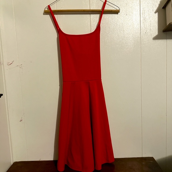 Dresses & Skirts - Red strappy skater dress